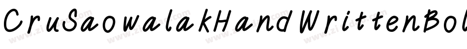 CruSaowalakHandWrittenBold-Kyry字体转换