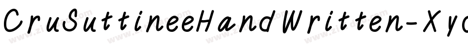CruSuttineeHandWritten-XyoP字体转换