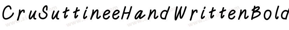 CruSuttineeHandWrittenBold-oR84字体转换