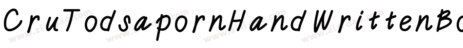 CruTodsapornHandWrittenBoldItalic-jdwG字体转换