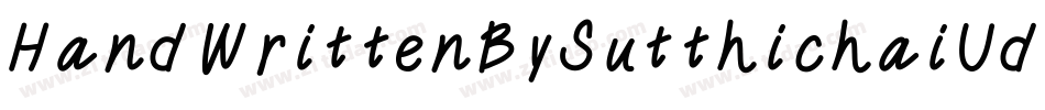 HandWrittenBySutthichaiUdomsap-2rpX字体转换