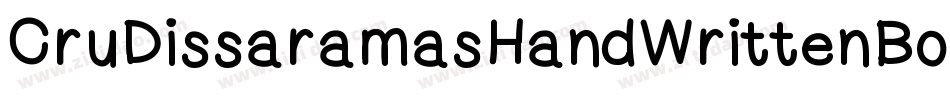 CruDissaramasHandWrittenBold-Kyle字体转换