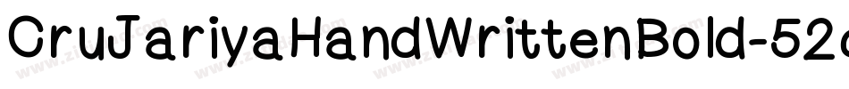 CruJariyaHandWrittenBold-52q8字体转换