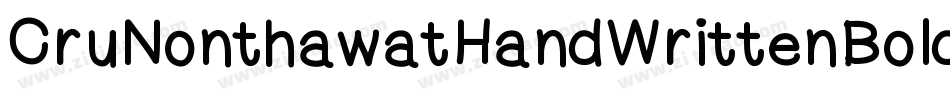 CruNonthawatHandWrittenBold-eoBB字体转换