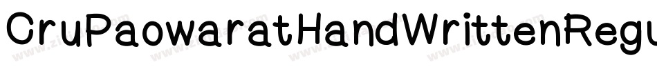 CruPaowaratHandWrittenRegul-52ZG字体转换