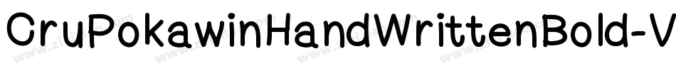 CruPokawinHandWrittenBold-Vgaw字体转换