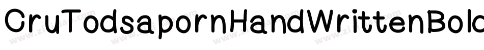 CruTodsapornHandWrittenBold-GymG字体转换