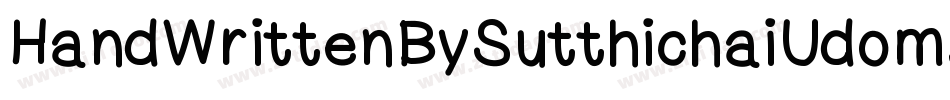 HandWrittenBySutthichaiUdomsap-2rpX字体转换