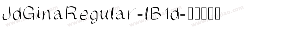 JdGinaRegular-lB1d字体转换