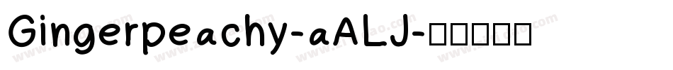 Gingerpeachy-aALJ字体转换