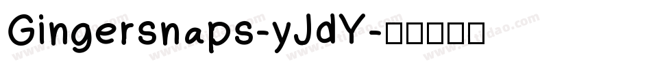 Gingersnaps-yJdY字体转换