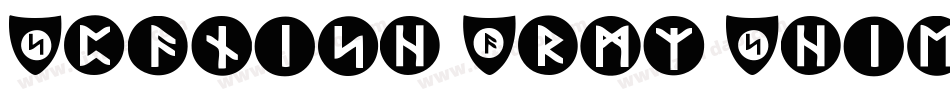 Spanish-Army-Shields-Two字体转换