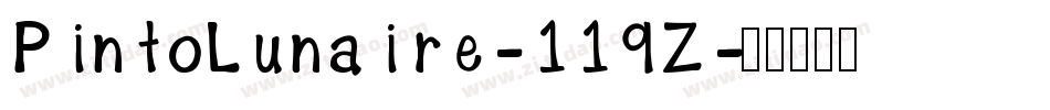 PintoLunaire-119Z字体转换