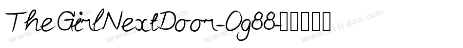 TheGirlNextDoor-Og88字体转换