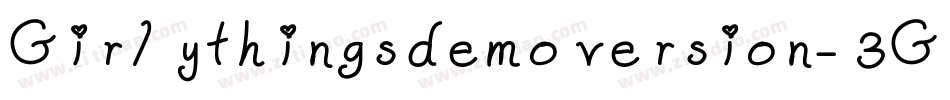 Girlythingsdemoversion-3Gw6字体转换