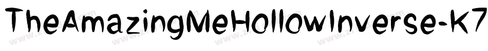 TheAmazingMeHollowInverse-K7ddD字体转换 TheAmazingMeHollowInverse-K7ddD字体转换