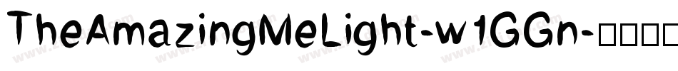 TheAmazingMeLight-w1GGn字体转换 TheAmazingMeLight-w1GGn字体转换