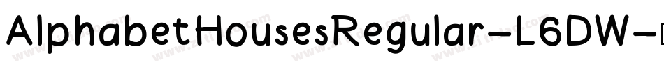 AlphabetHousesRegular-L6DW字体转换