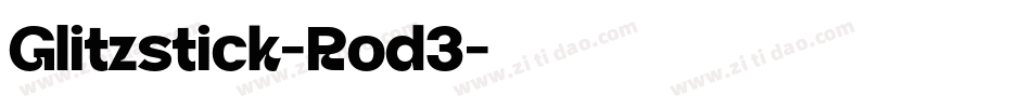 Glitzstick-Rod3字体转换