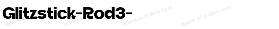 Glitzstick-Rod3字体转换