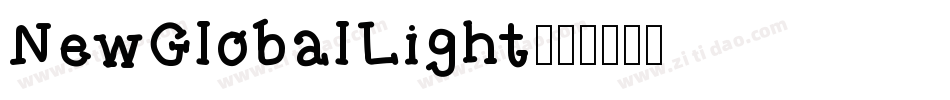 NewGlobalLight字体转换