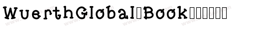 WuerthGlobal-Book字体转换