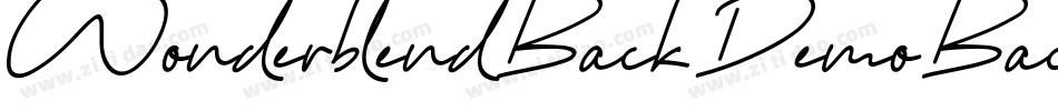 WonderblendBackDemoBack-rg3xB字体转换 WonderblendBackDemoBack-rg3xB字体转换