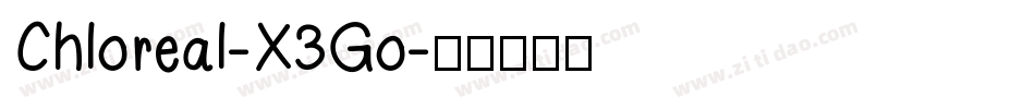 Chloreal-X3Go字体转换