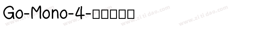 Go-Mono-4字体转换