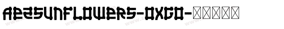 Aezsunflowers-oxGo字体转换
