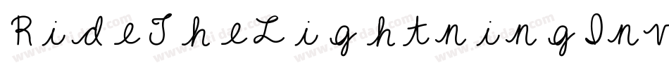 RideTheLightningInverse-6YYGo字体转换