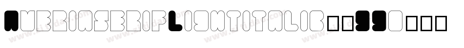 AveriaserifLightitalic-0GGo字体转换