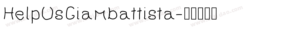HelpUsGiambattista字体转换