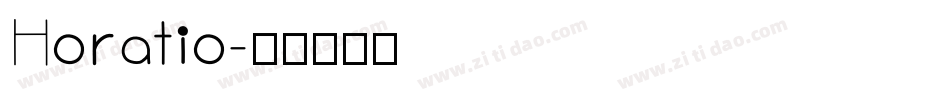 Horatio字体转换