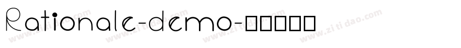 Rationale-demo字体转换