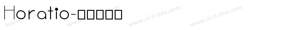 Horatio字体转换
