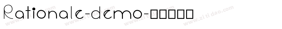Rationale-demo字体转换