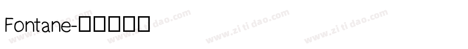 Fontane字体转换