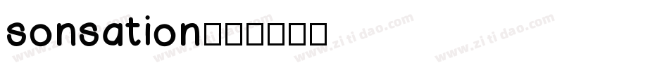 sonsation字体转换