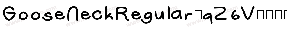 GooseNeckRegular-qZ6V字体转换