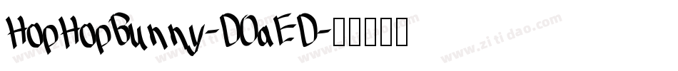 HopHopBunny-DOaED字体转换