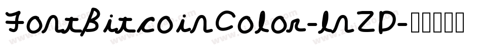 FontBitcoinColor-lnZD字体转换