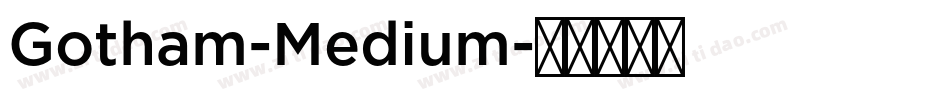 Gotham-Medium字体转换