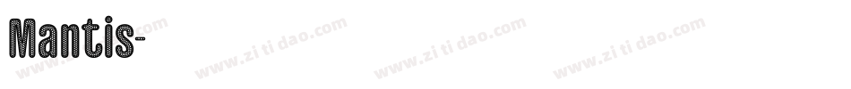Mantis字体转换