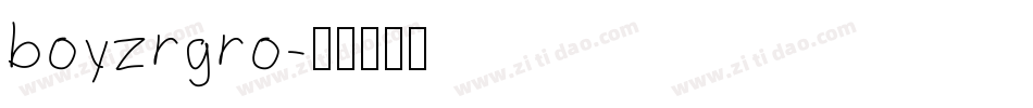 boyzrgro字体转换