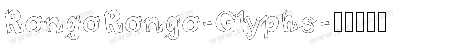 RongoRongo-Glyphs字体转换