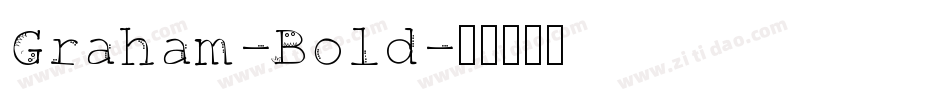 Graham-Bold字体转换