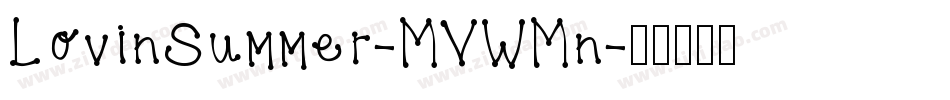 LovinSummer-MVWMn字体转换