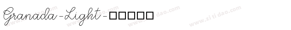 Granada-Light字体转换
