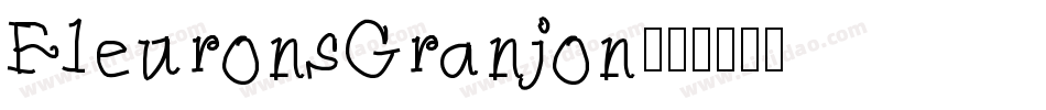 FleuronsGranjon字体转换